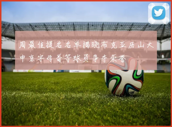 周最佳提名名单揭晓布克亚历山大申京字母哥等球员争夺荣誉